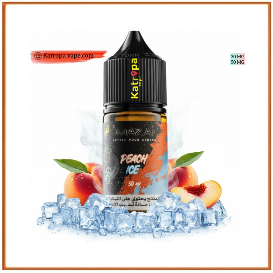 Mazaj Peach Ice 30ml Nicotine Salt Juice
