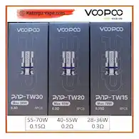 VOOPOO PnP-TW replacement coils – 0.15Ω / 0.2Ω / 0.3Ω