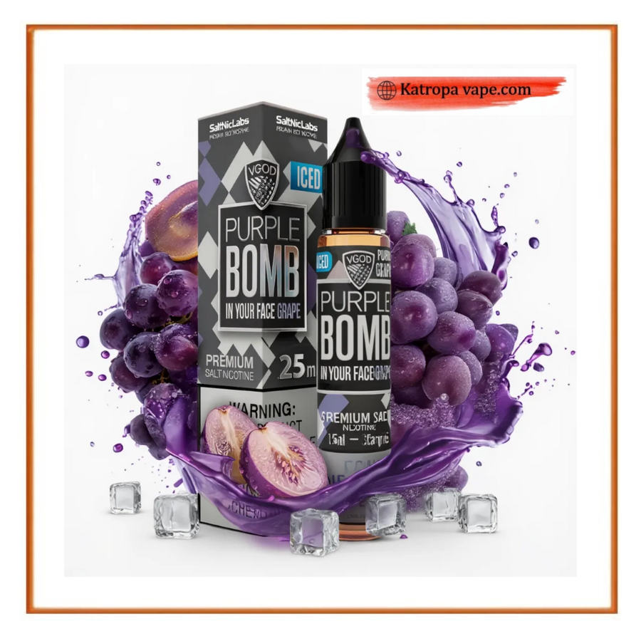 VGOD SaltNic- purple bomb grape ice بطيخ