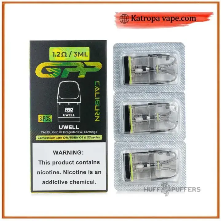 Uwell Caliburn G4 GPP Replacement Pods – 0.4Ω / 0.6Ω / 0.9Ω / 1.2Ω