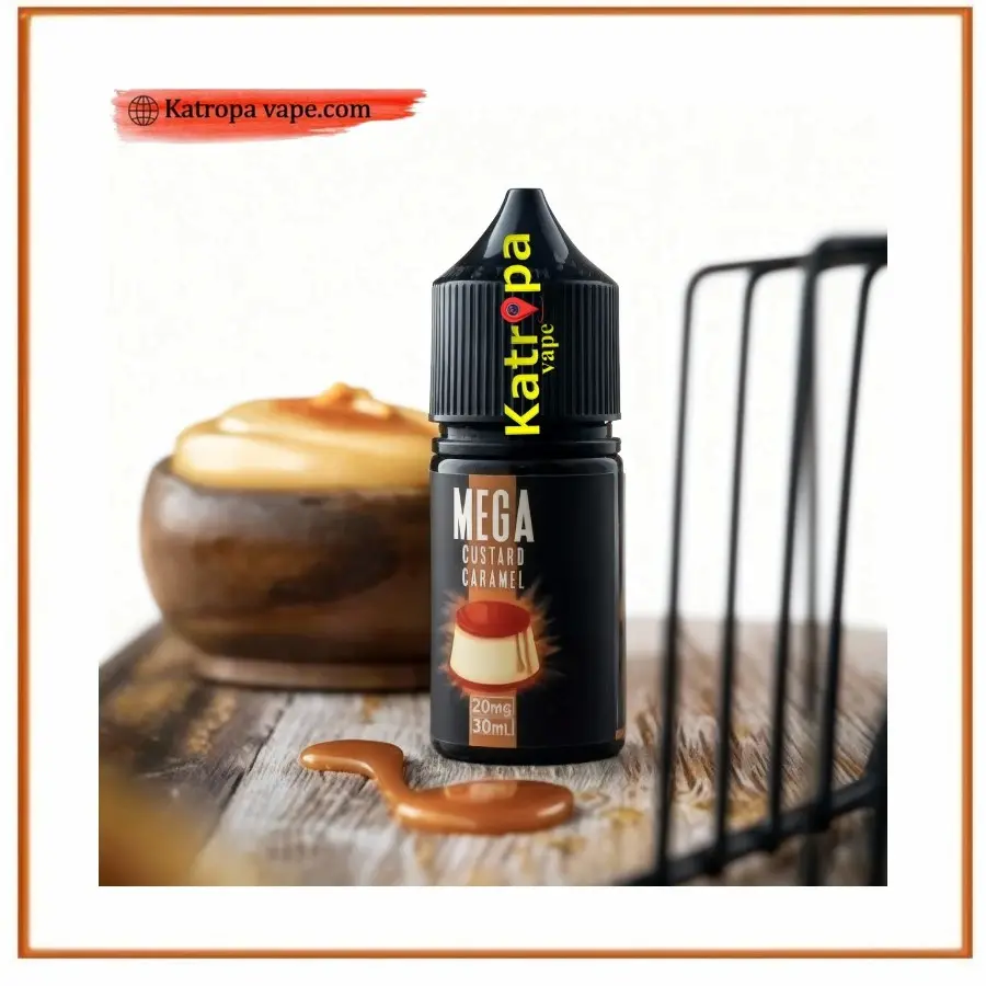 Mega Custard Caramel (No Ice) SaltNic E-Liquid 30ml