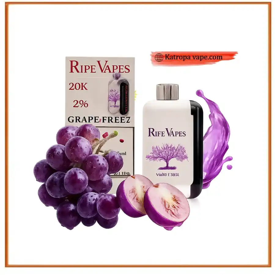 Ripe Vapes VCT Grape Freez Ice King Disposable Vape – 20,000 Puffs