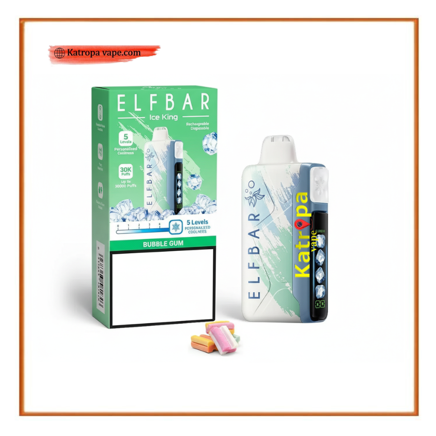 ELFBAR Bubble Gum 30k Puffs Ice King Disposable Vape