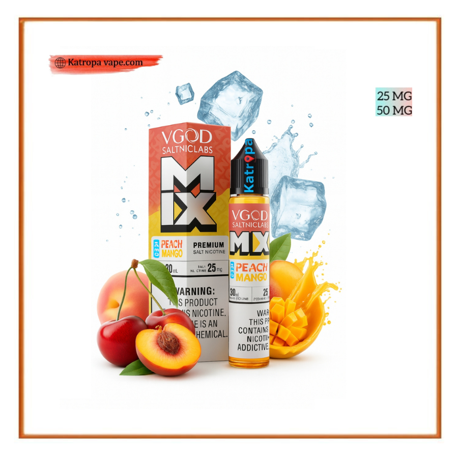 VGOD SaltNic E-Liquid MIX Iced Peach Mangoخوخ مثلج