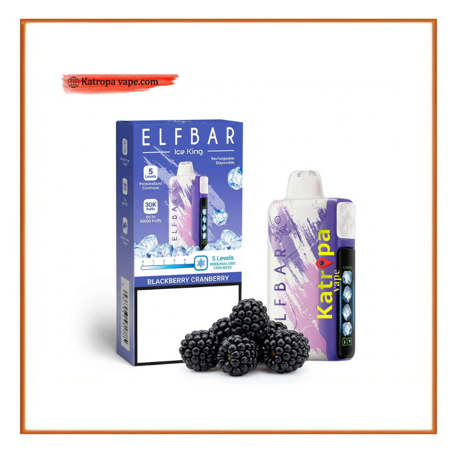ELFBAR Blackberry Cranberry 30k Puffs ice King Disposable Vape