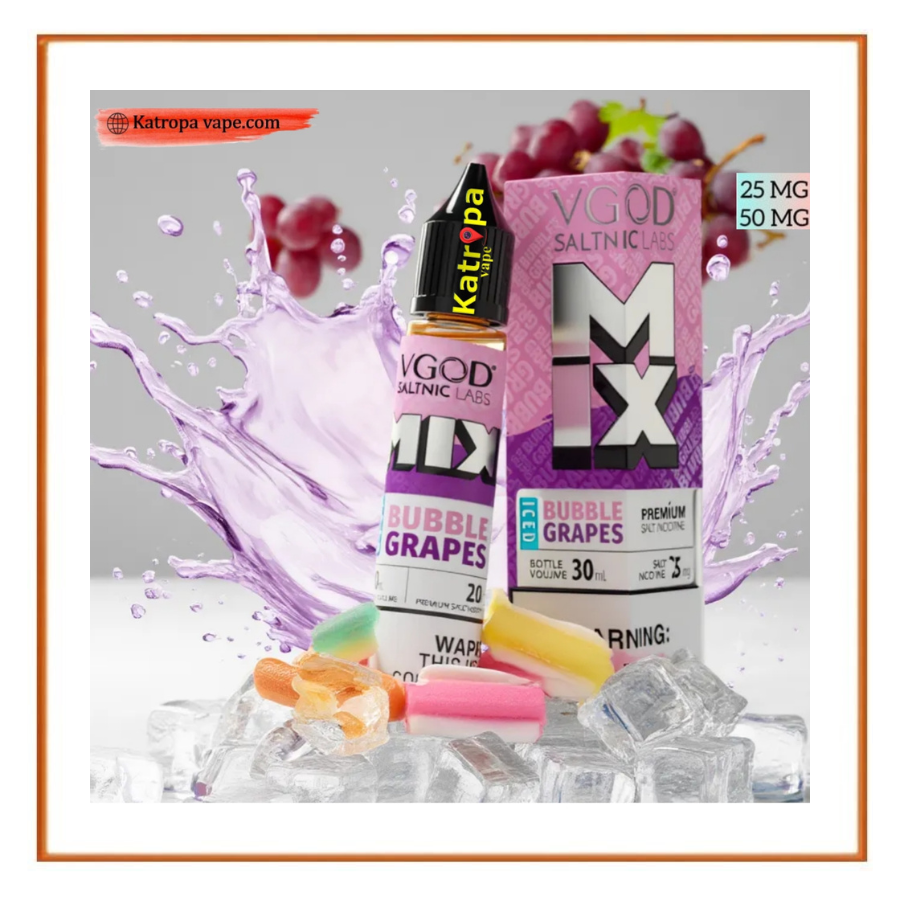 VGOD SaltNic Eliquid MIX Iced Bubble Grapes عنب مثلج